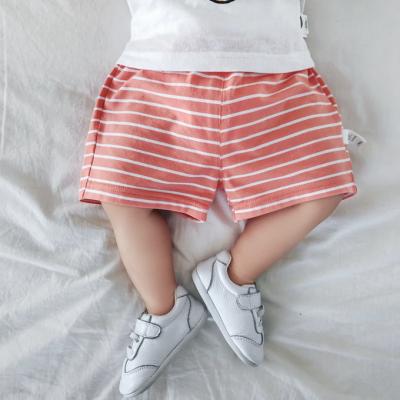 China Summer New Baby Breathable Striped Baby Shorts Pants Korean Casual Pants for sale