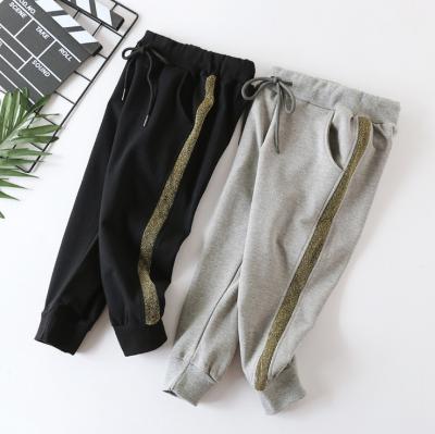 China High quality viable children's casual pants not pilling, shrinking, fading baby pants striped sweatpants wholesale for sale