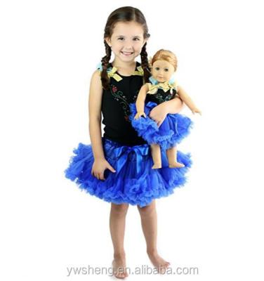 China Fashionable wholesale girls and doll pettiskirt matching apparel set for girl and doll for sale