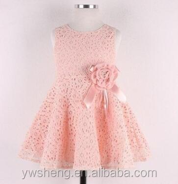 China New Viable Summer Lovely Little Lace Dress Baby Wear Casual Flower Skirt for sale