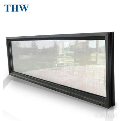 China THW Popular Soundproof Top Window Large Fixed Fixed Window Customized Modern Features Aluminum Windows Floor To Ceiling Window for sale