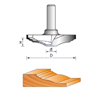 China Tungsten Cobalt Alloy Router Bits Tidal Bed LC1809 Classic Plunge Bit Addition Tool Bit Rubber Cutting Wholesale Woodworking Tools for sale