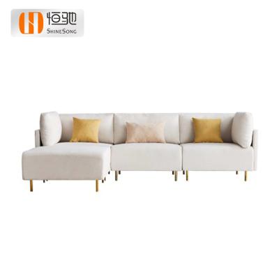 China High resilience sponge fashion home fabric corner sofa recliner sectionals living room sofas for sale