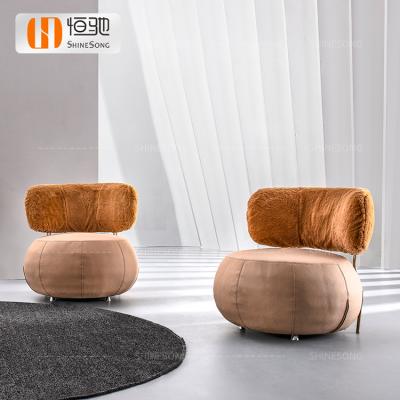 China Living Room Chair Simple Design Single Armless Leisure Chair (Other) Price Adjustable Cheap Modern Furniture Fabric for sale