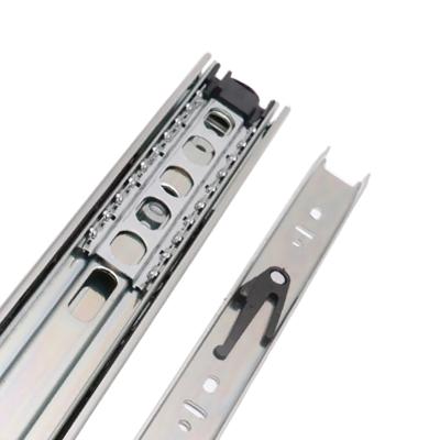 China Modern 45mm Furniture Hardware Cabinet Drawer Slide Channel Ball Bearing Drawer Slides for sale