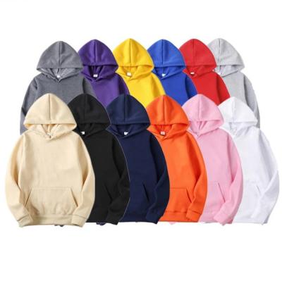 China Anti-wrinkle Hoodie No Logo Solid Color Hoodies Custom Drawstring Cotton Hoodies for sale