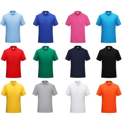 China Anti-Wrinkle Polo T-shirt Fabric Cotton Golf Shirts Uniform 100% Polyester Spandex Shirt for sale