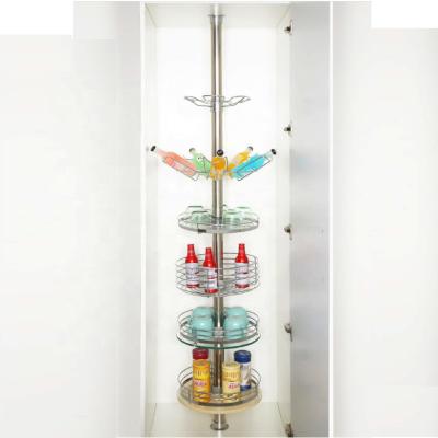 China Rotating Wire Wine Rack Kitchen Bar Storage Wire Shelving Bar Post System for sale