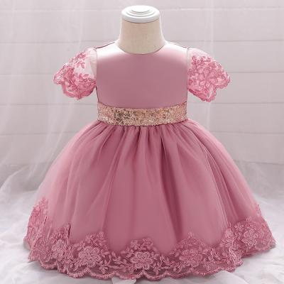 China Washable Toddler Babies Clothes Kids Children Girl Dresses Flower Girl Dress Party Birthday Wedding Princess for sale