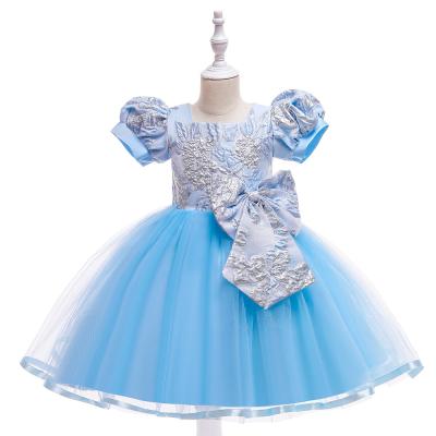 China 4-8 Years Girl Washable Sleeveless Wedding Dress Kids Party Wear Dresses For Girls Princess Bridesmaid Dresses for sale