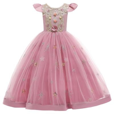 China New Hot Sales Girls Princess Dress Sleeveless Flower Washable 4-14 Years Girls Dresses For Party for sale