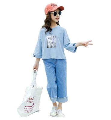 China 2021 Washable Kids Girls' Clothing Sets Fall New Design Fashion High Quality Girls Clothing Sets Children's 2pcs Sets for sale