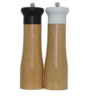 China Sustainable Manual Spice Factory Wooden Grinders Salt And Pepper Mill Directly for sale