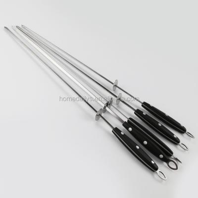 China Easily Cleaned Stainless Steel BBQ Skewers With Plastic Handle for sale