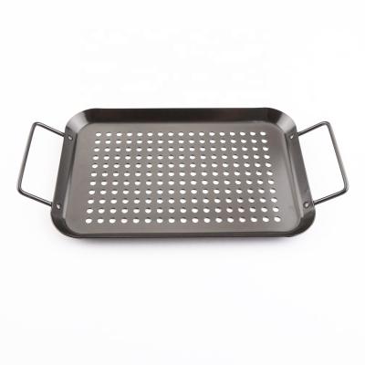 China Non-Stick Metal Grill Rack Topper BBQ with Handles for sale