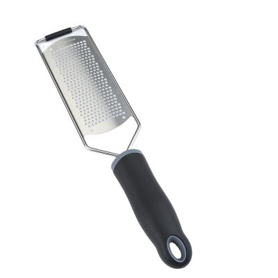 China Viable Stainless Steel Parmesan Grater Lemon Riser Zester Tool Sharp Blade With Cover Feature for sale