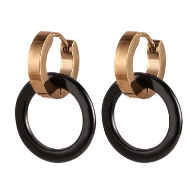 China TRENDY Multiple Styles Simple Exaggerated Earring Ring Round Pendant Hoop For Earrings Available for sale