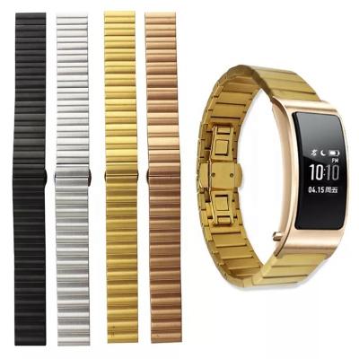 China Daily Wear Suitable For Huawei B5 Watch Bamboo Butterfly To Buckle Stainless Steel Metal Smart Wristband Strap Strap for sale