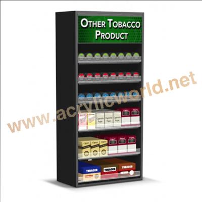 China Eco-friendly Fashion Cigarette Display Showcase Cigarette Display Stand Cigarette Display Counter for sale