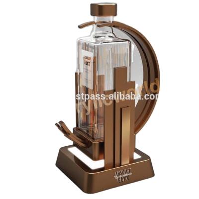 China eco-friendly acrylic wine bottle rack/acrylic wine display stand/wholesale wine rack for sale