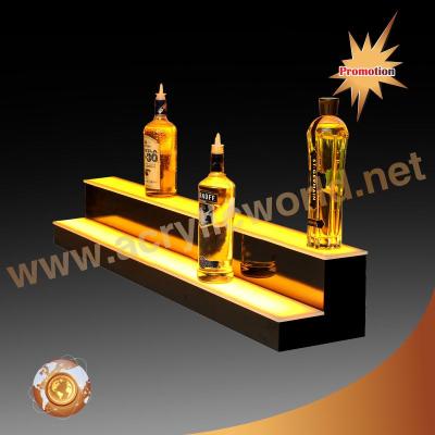 China Eco-friendly acrylic wine display stand. led wine display stand for sale