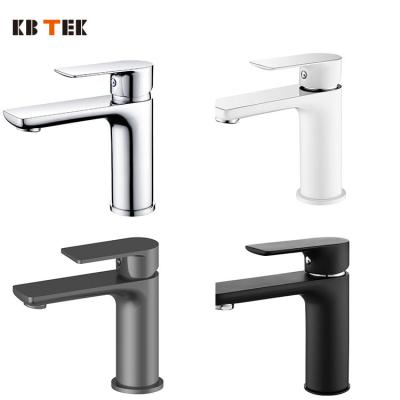 China High Quality Modern Metered KB TEK Direct Sales Of Hot And Cold Single Hole Bathroom Mixer Tap Faucet Basin For Sink for sale