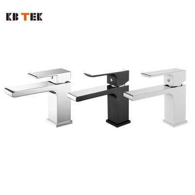 China Metered Custom Faucets KB TEK Good Quality Color Brushed Nickel Nickel Cheap Bathroom Faucets Basin Water Tap For Hotel for sale