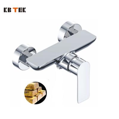 China Wholesale Luxury KB TEK Design Slide Bar Made in China Chrome Zinc Single Bathroom Rainfall Mixer Shower Faucet Set for sale