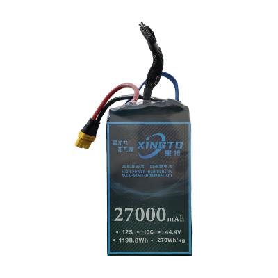 China Toys Agricultural drone battery lithium polymer 12s 27000mAh 10C44.4V voltage drone battery pack for sale