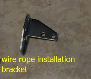 China Metal Elevator Landing Door Wire Rope Installation Bracket / Hanging Door Hardware for sale