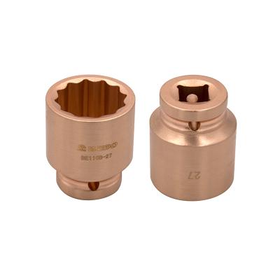 China Be-Cu& Al-Br bam ATEX Dr. Socket Wrench Tools Beryllium Copper Bronze Non-Sparking Socket Certified 1/2