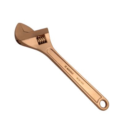 China Beryllium copper alloy WEDO brand beryllium copper non sparking non magnetic adjustable wrench with bam certificate for oil and gas for sale