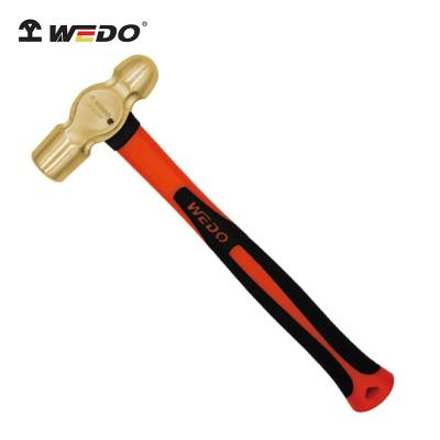 China Nail Hammer WEDO bam ATEX Die-forged Blacksmith Forging Hammer Ball Aluminum Pein Bronze Non-sparking Hammer for sale