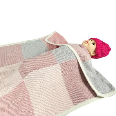 China Anti-Static A 100% Organic Kids Weighted Adult And Baby Blanket Wholesale Sensory Cotton Knitted for sale