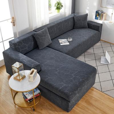 China Comfort Simplicity Elastic Breathable Set Covers Whole Line Stretch Couch Package White Living Room Sofa Cover for sale