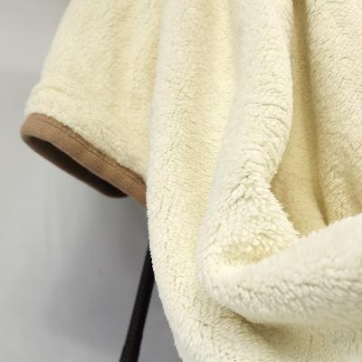 China Anti-Static Ready To Fur Coral Fleece Throw Blanket Baby Super Soft Warm Blankets Plush PV Fleece Blanket For Winter for sale