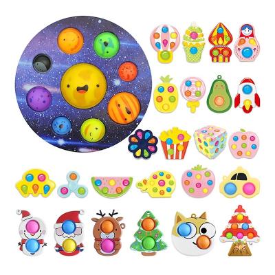 China Viable Hot Selling Products 2021 Children Squeeze Push Sound Toy Store Doll Bubble Shake Sensory Toy New Design for sale