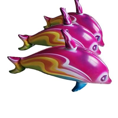 China Hot Selling Inflatable Toy PVC Plastic Funny Animal Dolphin Poor Inflatable Toys for sale