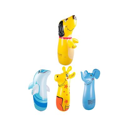 China Hot Selling Inflatable Toy 10 Various Designs 90cm Animal PVC Rocker Inflatable Dog Toys For Kids for sale