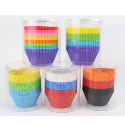 China 6/10g BPA Stored Packaging Baking Cups Cups Muffin Holders Free Non-Stick Reusable Cupcake Liners for Buns for sale