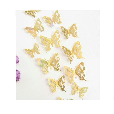 China Wholesale Removable WALL STICKER Wall Stickers 3D Room Butterfly Wall Decor For Kids Nursery Classroom Birthday Decorations for sale