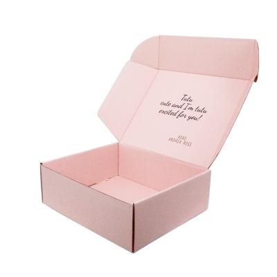 China High Quality Adult Pacifier Pink Box Paper Materials Recycled Packaging Shipping Cartons For Gifts for sale