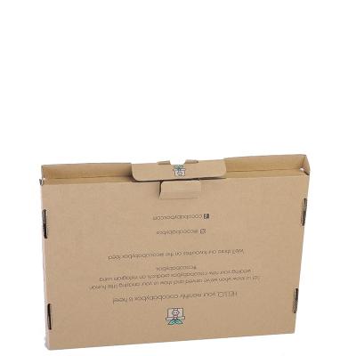 China Recyclable B Flute Corrugated Box 3mm Kraft Paper Book Ads Printed E-Commerce Boxes for sale