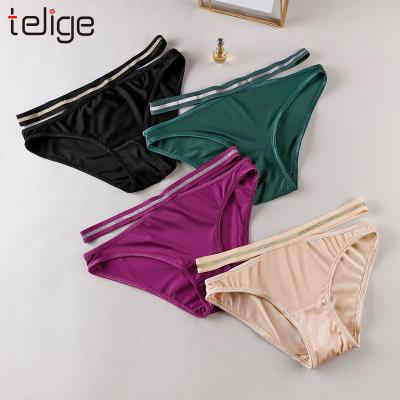 China Hot Selling Breathable Underwear For Women Sport Panties Women's Sexy Seamless T-back Solid Bikini Thongs Women's Underwear for sale