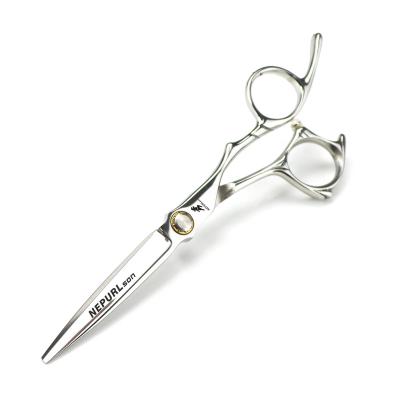 China NEPURLson Professional 6.0 Inch Silver Swallowtail Hairdressing Scissors/Unique Design/Hairdresser Professional Scissors for sale