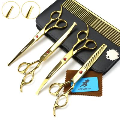 China NEPURLson Viable 7.0 Inch Double Curved/Easy Cut Gold Baby Pet 4 Sets for sale