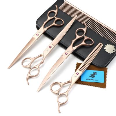 China NEPURLson Viable 8.0 Inch Painting 5 Colors 4sets Fishbone Baking Scissors / Can Be Customized Logo for sale