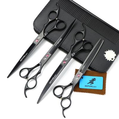 China 8.0 Inch Viable Painting 5 Colors Baking Scissors / Shear Flat Tooth Shear Curved Shear for sale