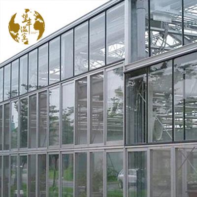 China ECO FRIENDLY Heavy Duty Luxury Aluminum Indoor Victorian Tropical Garden Greenhouse Multi-span Venlo Glass Greenhouse for sale