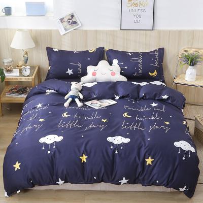 China Modern Design Polyester Printing Quilt Cover Set Bedding Set Anti-static Comforter Cover Set for sale